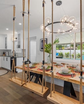 Swings at the Dining Room Table